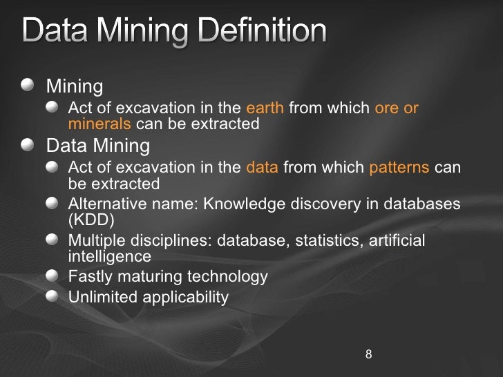 overview of the data mining Data mining is a versatile feature that enables you to query your firm's ultratax cs databases for specific data and client characteristics when you use data mining. overview of the data mining Data mining is a versatile feature that enables you to query your firm's ultratax cs databases for specific data and client characteristics when you use data mining.
