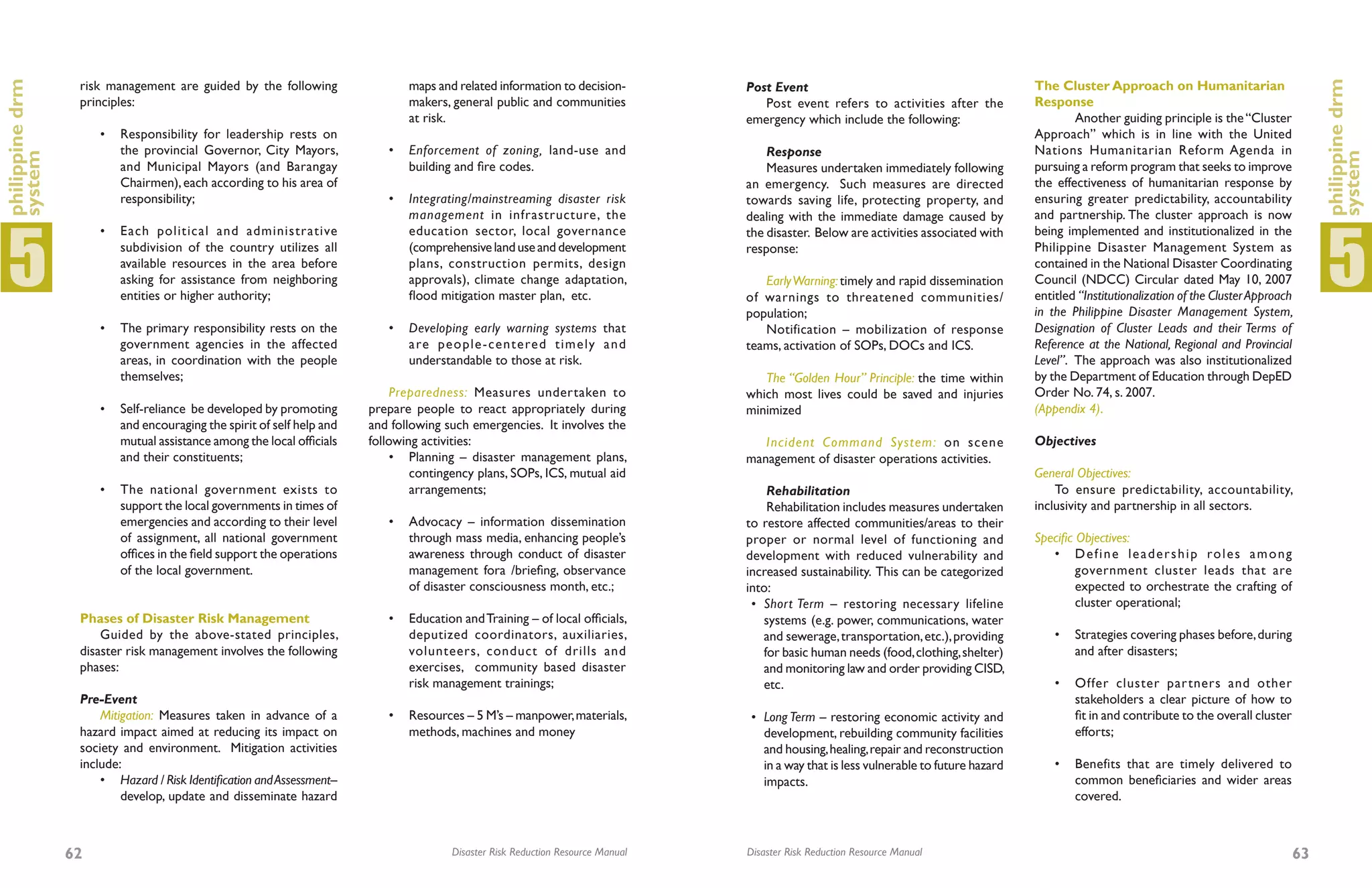 2008 Disaster Risk Reduction Resource Manual | PDF