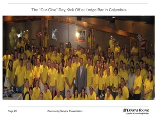 The “Our Give” Day Kick Off at Lodge Bar in Columbus 