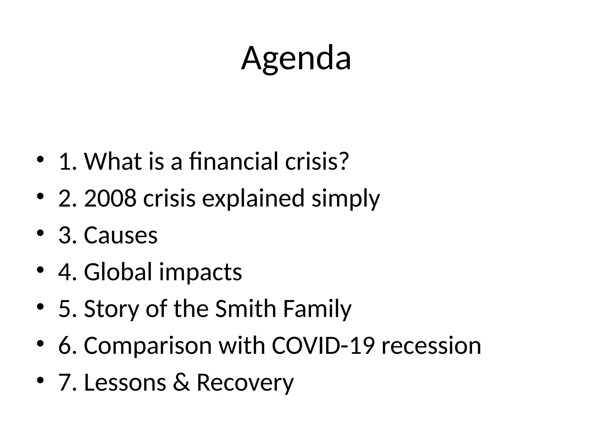 2008 Financial Crisis Presentation Pptx