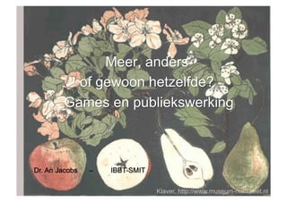 Klaver, http://www.museum-nunspeet.nl
 