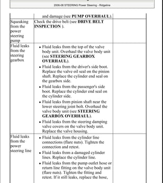 2008 honda ridgeline service repair manual PDF