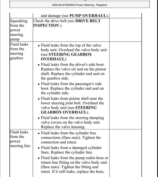 2006 2007 2008 Honda Ridgeline Shop Service Repair Manual - Foto 14