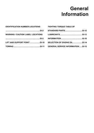 2008 HYUNDAI AZERA SERVICE MANUAL visual data 8
