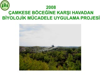 2008
   ÇAMKESE BÖCEĞĠNE KARġI HAVADAN
BĠYOLOJĠK MÜCADELE UYGULAMA PROJESĠ
 