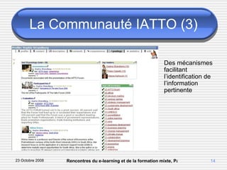 La Communauté IATTO (3) Des mécanismes facilitant l’identification de l’information pertinente 