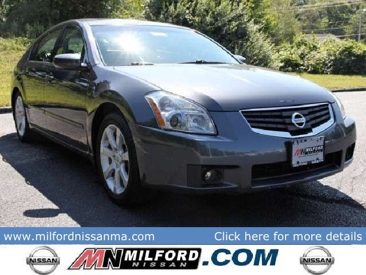 Nissan Milford Ma >> Used 2008 Nissan Maxima SE - Milford Nissan Worcester, MA Nissan Milford Ma >> Used 2008 Nissan Maxima SE - Milford Nissan Worcester, MA