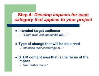 Frameworks Plenary - Impacts and Indicators