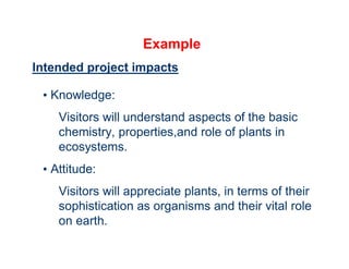 Frameworks Plenary - Impacts and Indicators