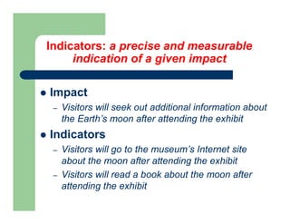 Frameworks Plenary - Impacts and Indicators