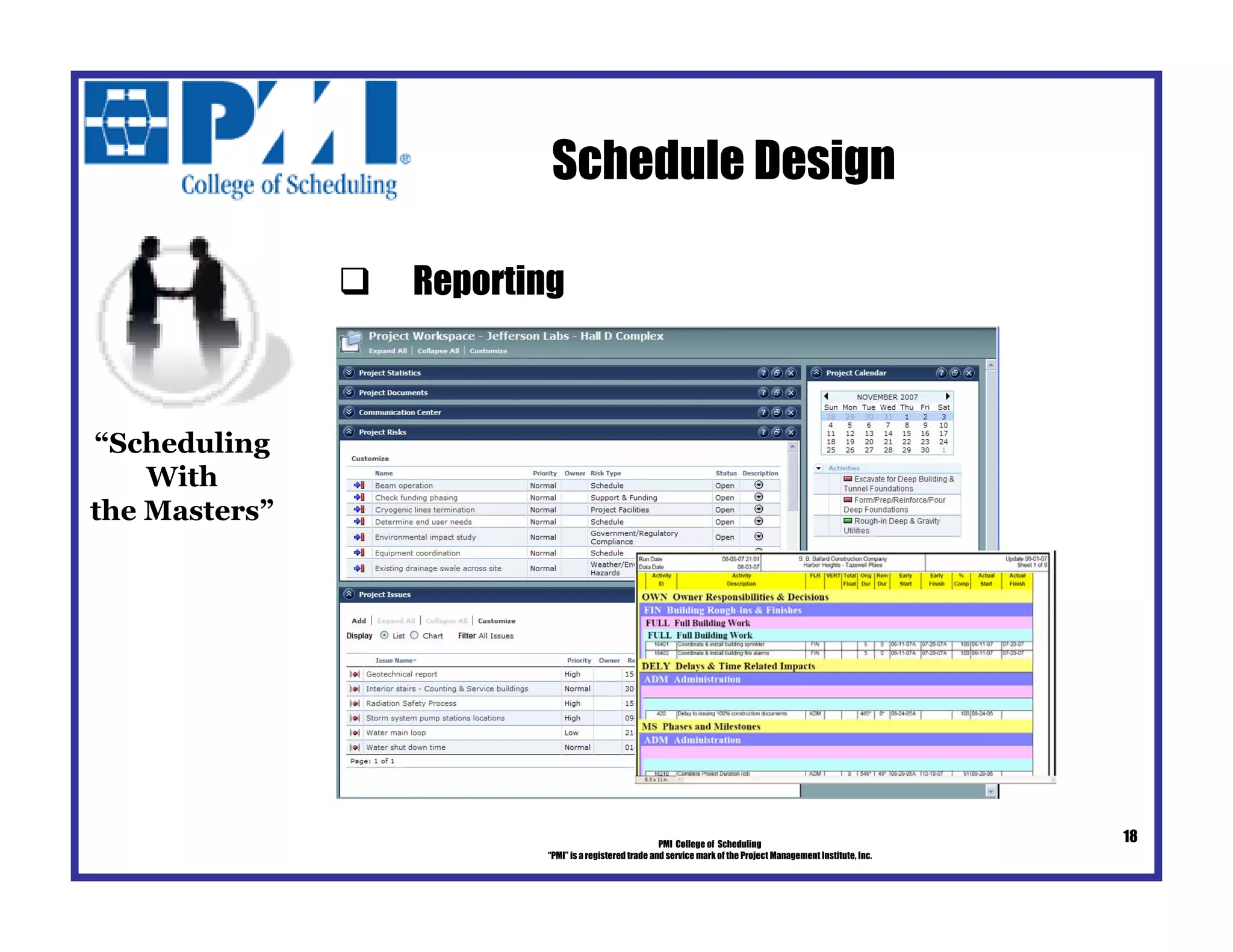 Schedule Design PMI