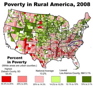 2008 poverty counties map four