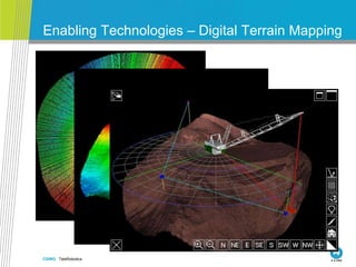 CSIRO. TeleRobotics
Enabling Technologies – Digital Terrain Mapping
 