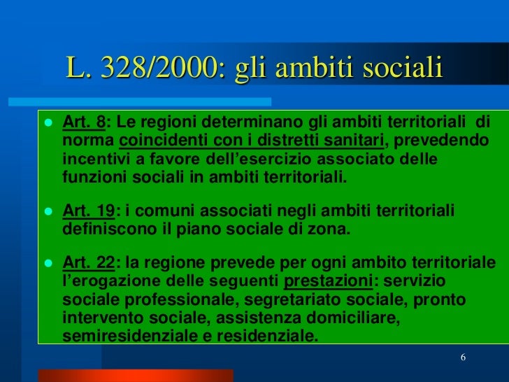 Legge 328/2000: la riforma incompiuta dei servizi sociali