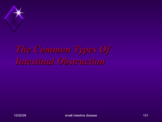 The Common Types Of Intestinal Obstruction 