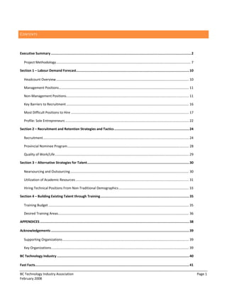 C ONTENTS  

  

Executive Summary ..........................................................................................