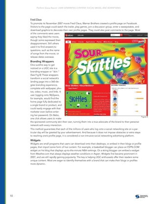 2008 User Generated Content, Social Media and Advertisement