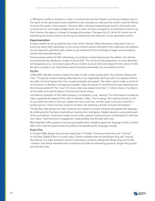 2008 User Generated Content, Social Media and Advertisement