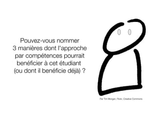 Pouvez-vous nommer 3 manières dont l'approche par compétences pourrait benéficier à cet étudiant  (ou dont il benéficie déjà) ? Par Tim Morgan, Flickr, Creative Commons 