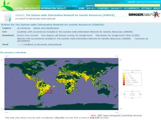GBIF SINGER [ http:// data .gbif.org/ ] 