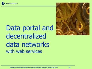 Data portal and decentralized data networks  with web services 