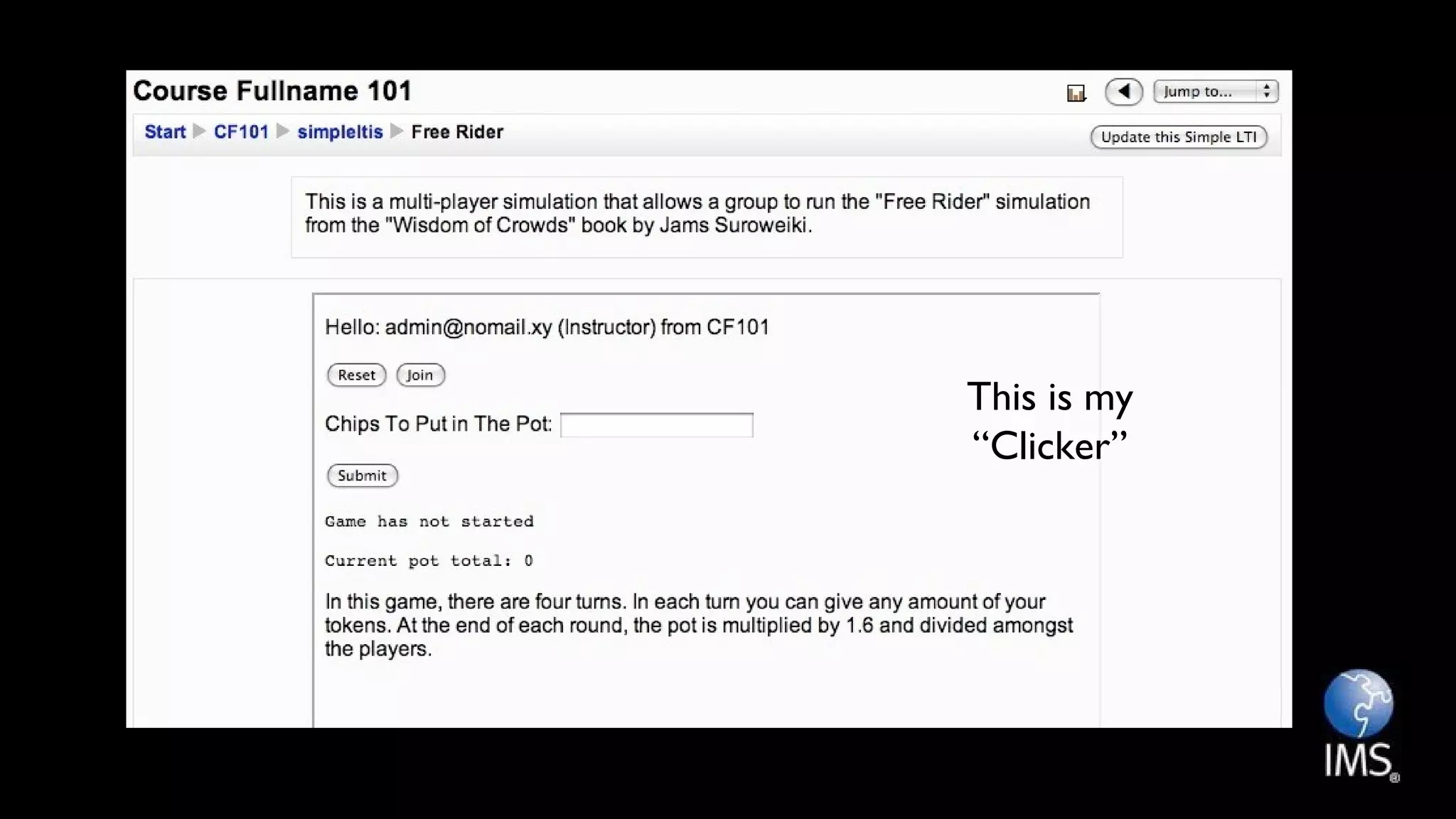 This is my
“Clicker”
 