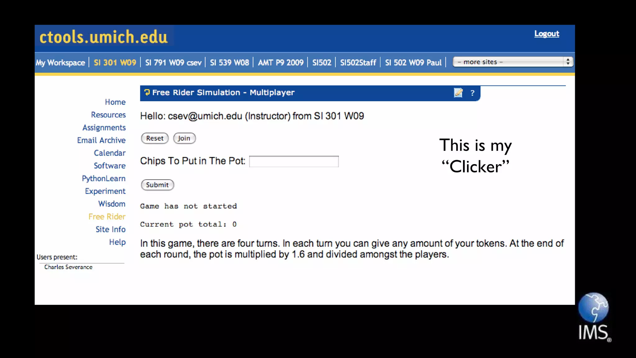 This is my
“Clicker”
 