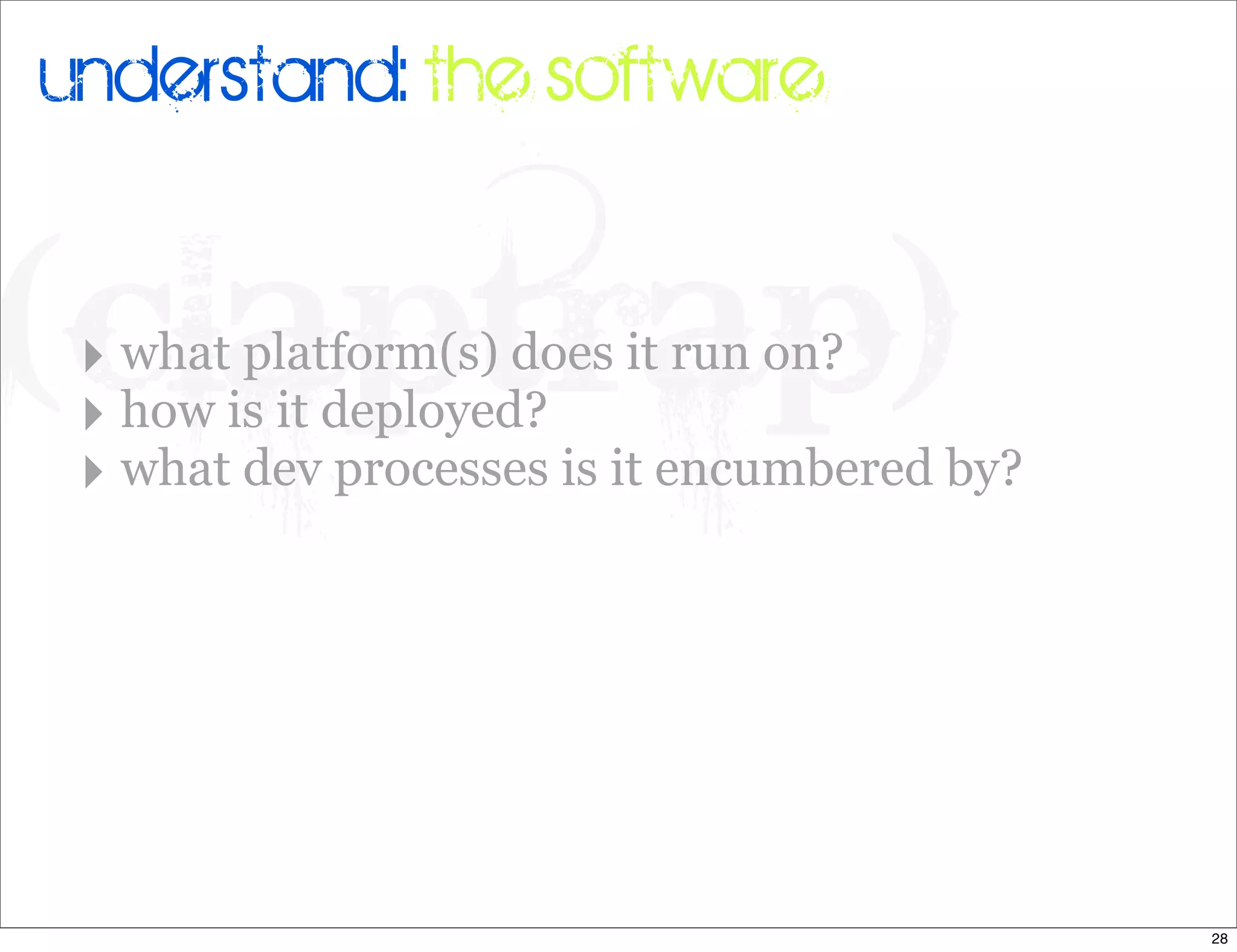 Legacy Code: Learning To Live With It