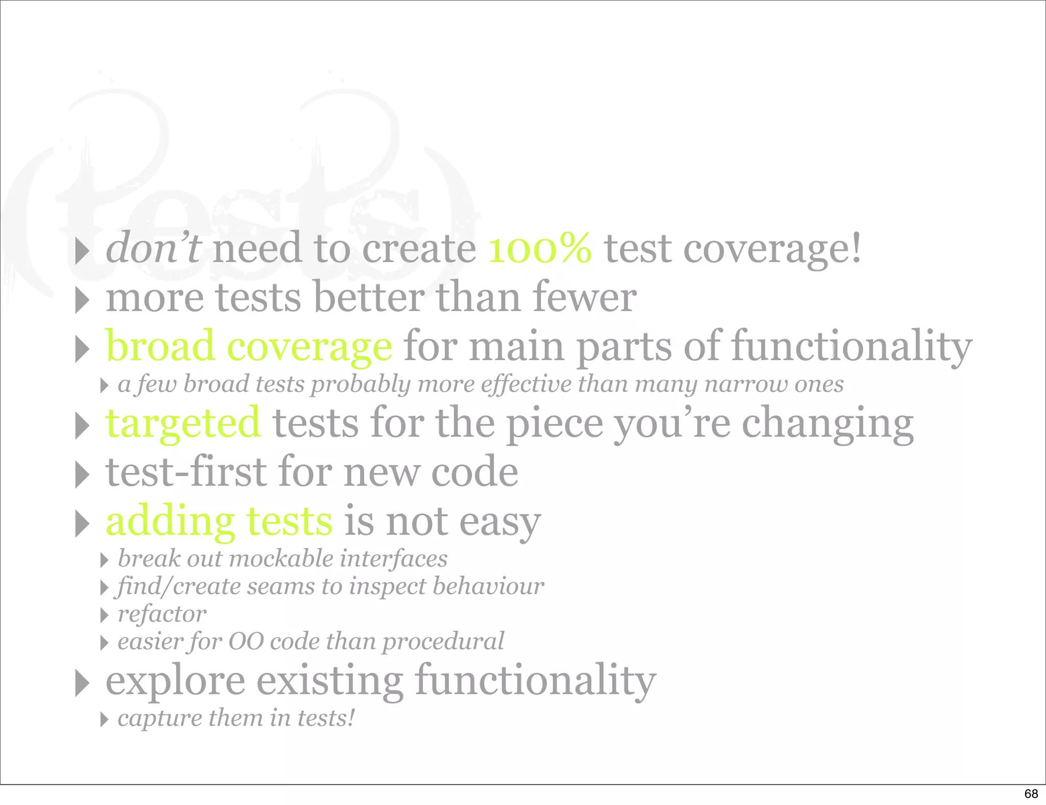 Legacy Code: Learning To Live With It