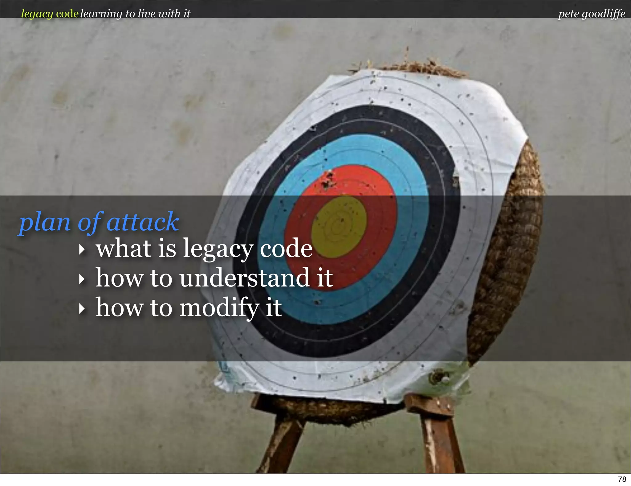 Legacy Code: Learning To Live With It