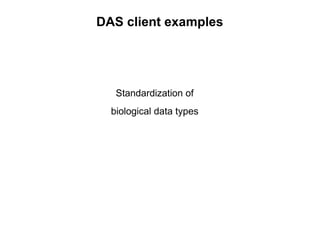 Standardization and integration of molecular biology information with ...