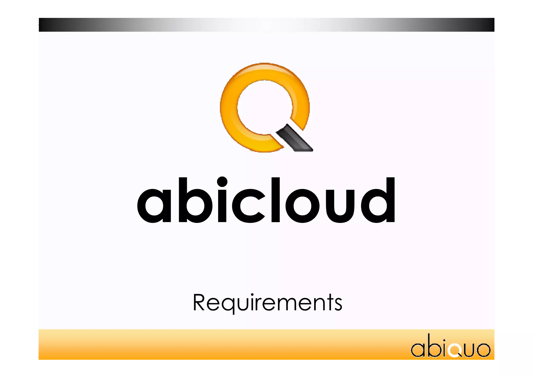 AbiCloud Webinar 1.0