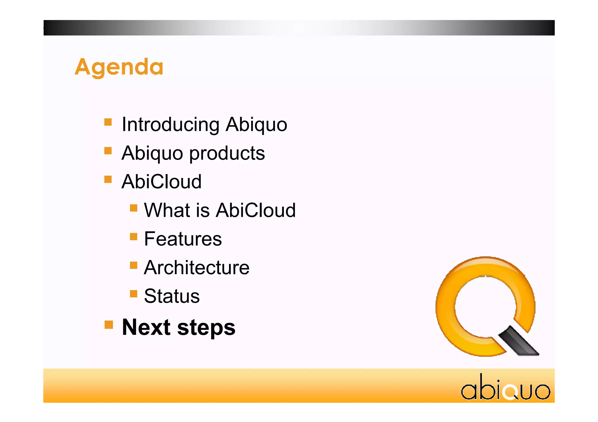 AbiCloud Webinar 1.0