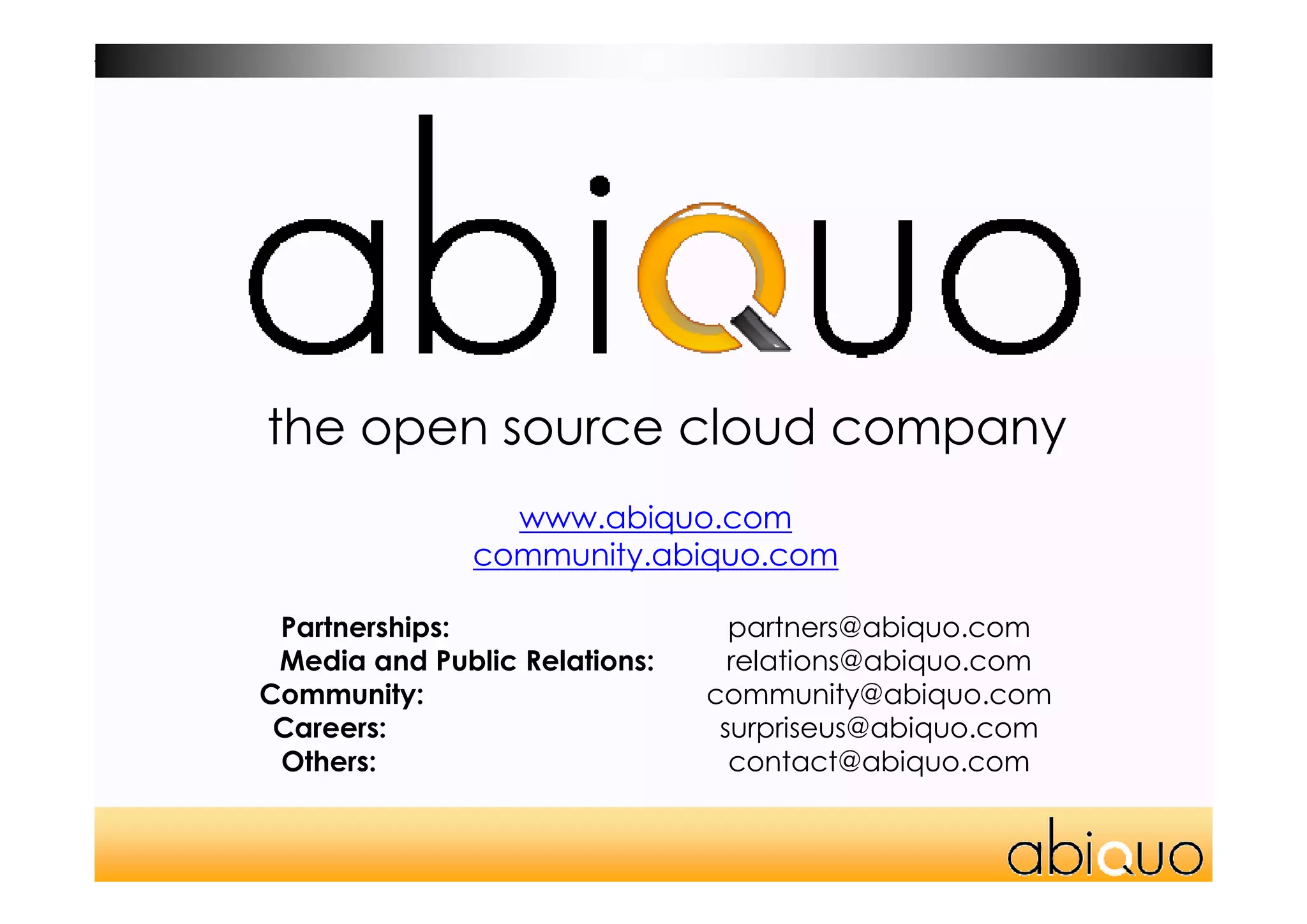 AbiCloud Webinar 1.0