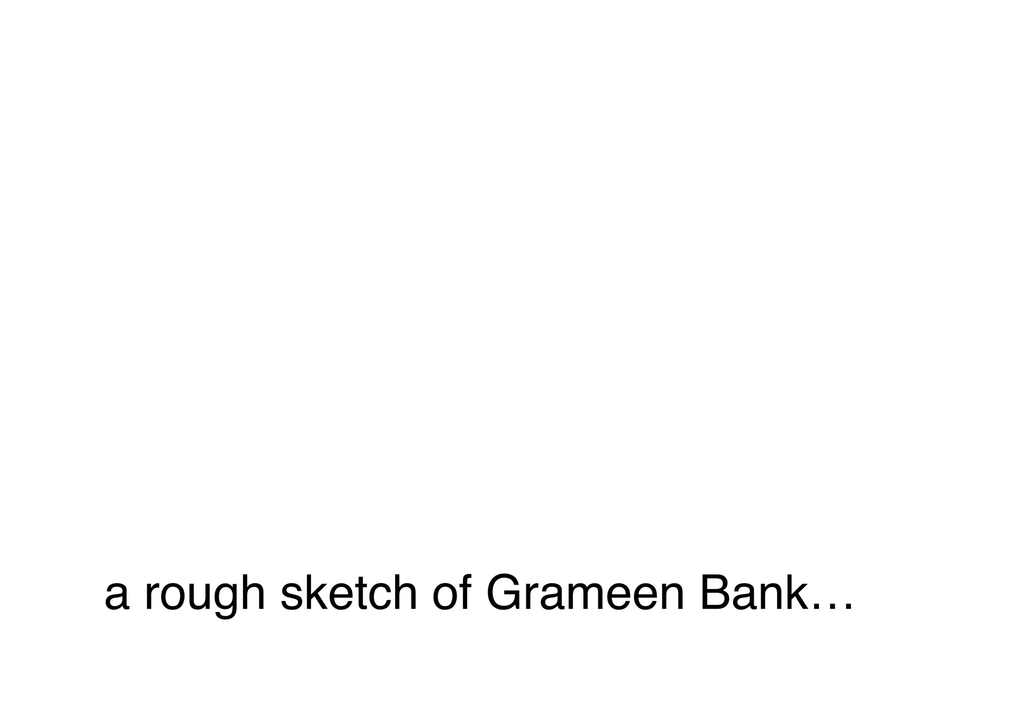 a rough sketch of Grameen Bank…   
 
