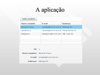 A aplicação 