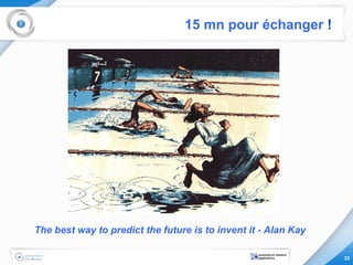 15 mn pour échanger  ! The best way to predict the future is to invent it - Alan Kay 