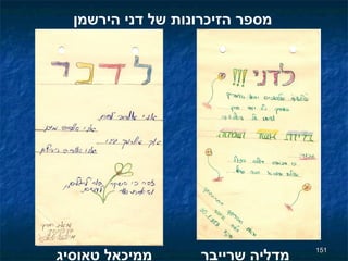 מדליה שרייבר ממיכאל טאוסיג מספר הזיכרונות של דני הירשמן 