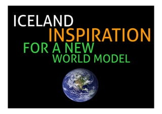 Ministry Of Ideas overview for IDEO of grassroot projects in Iceland, June 2009