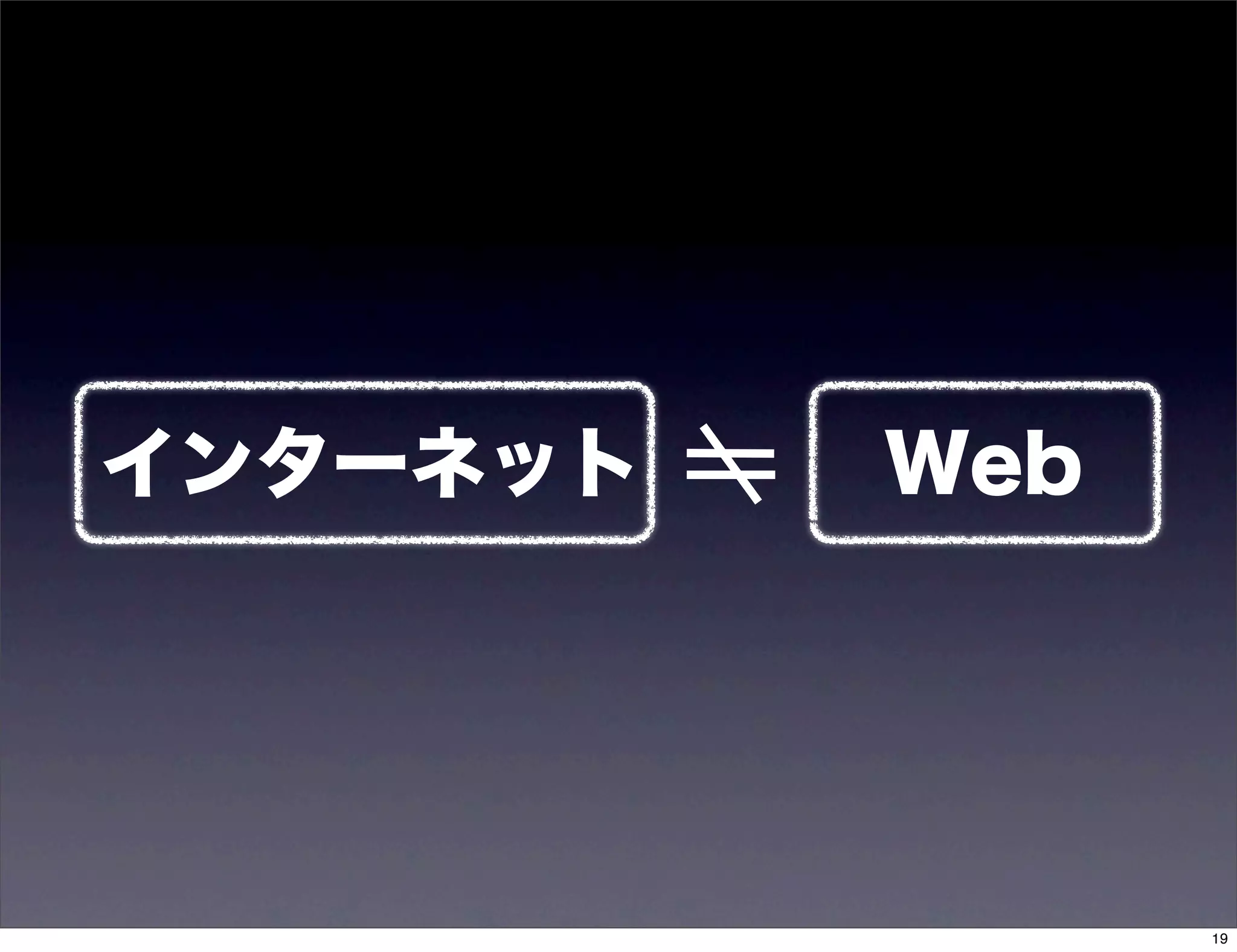 インターネット   Web




                19
 