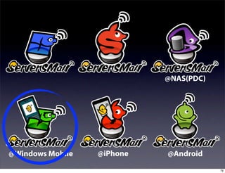 for Windows
                             @NAS(PDC)




@Windows Mobile    @iPhone   @Android
                                         79
 