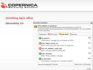 Inrichting back office Deliverability 3/4 