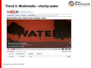 Trend 3: Multimedia - charity:water




http://www.youtube.com/watch?v=DEnlrE4iMBU
 