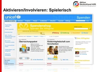 Aktivieren/Involvieren: Spielerisch
 