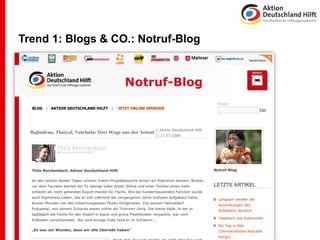 Trend 1: Blogs & CO.: Notruf-Blog
 