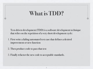 Test Driven Development | PPT