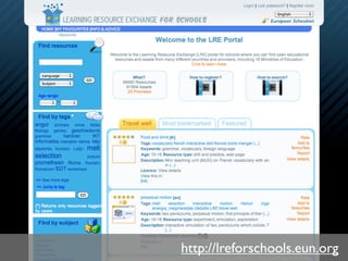 http://lreforschools.eun.org
 