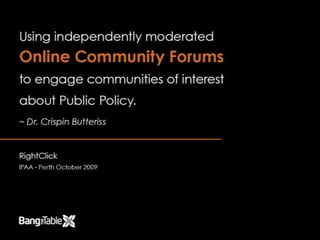 Using Forums To Engage Online