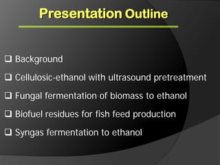 Biomass Conversion to Biofuel and Biobased Product | PDF