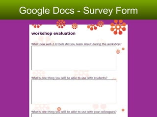 Google Docs - Survey Form 